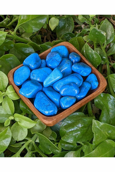 Tumbled Blue Howlite stones