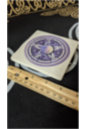 Pentacle incense stick holder tile