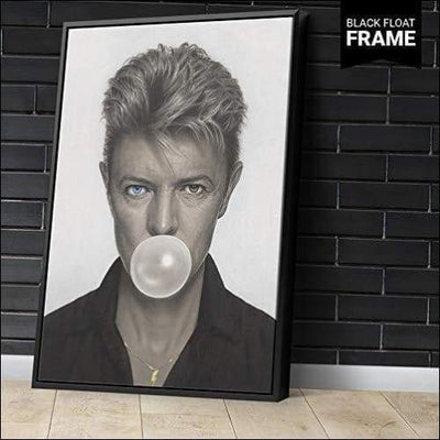 Framed Gum David Bowie Canvas Painting - Framed Canvas Painting - $1317.99