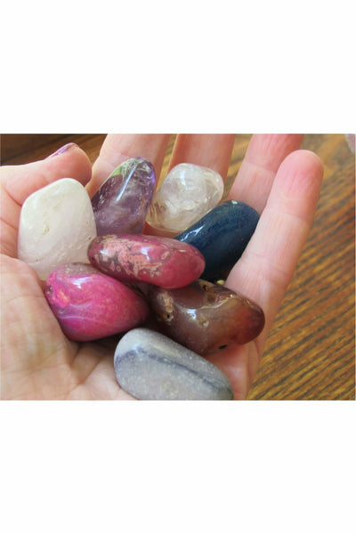 Tumbled Bright Dyed Agate Stones