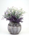 Art Decorated Gray Glass Vase for Flowers Table vase