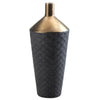 Porcelain Decorative Vase - Gold and Black