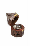 Wooden Temple Incense Burner